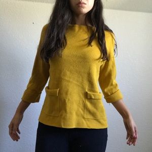 Honey mustard Ann Taylor sweater